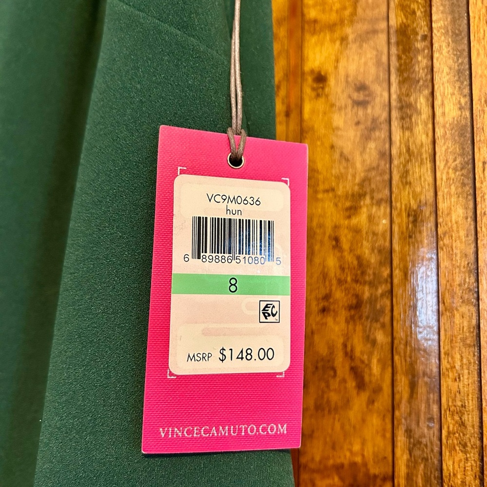 Vince Camuto Forest Green Mini Dress - Picture 2 of 5